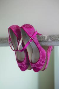 chaussure de mariée fuschia