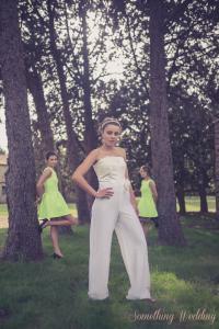 bustier pantalon mariage