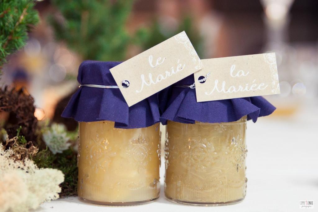 cadeaux invités mariage pot à confiture