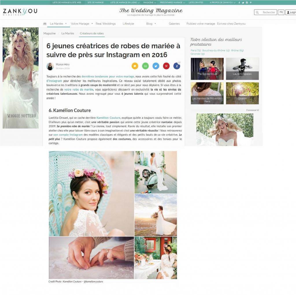 6 jeunes créatrice de robe de mariées à suivre sur instagram