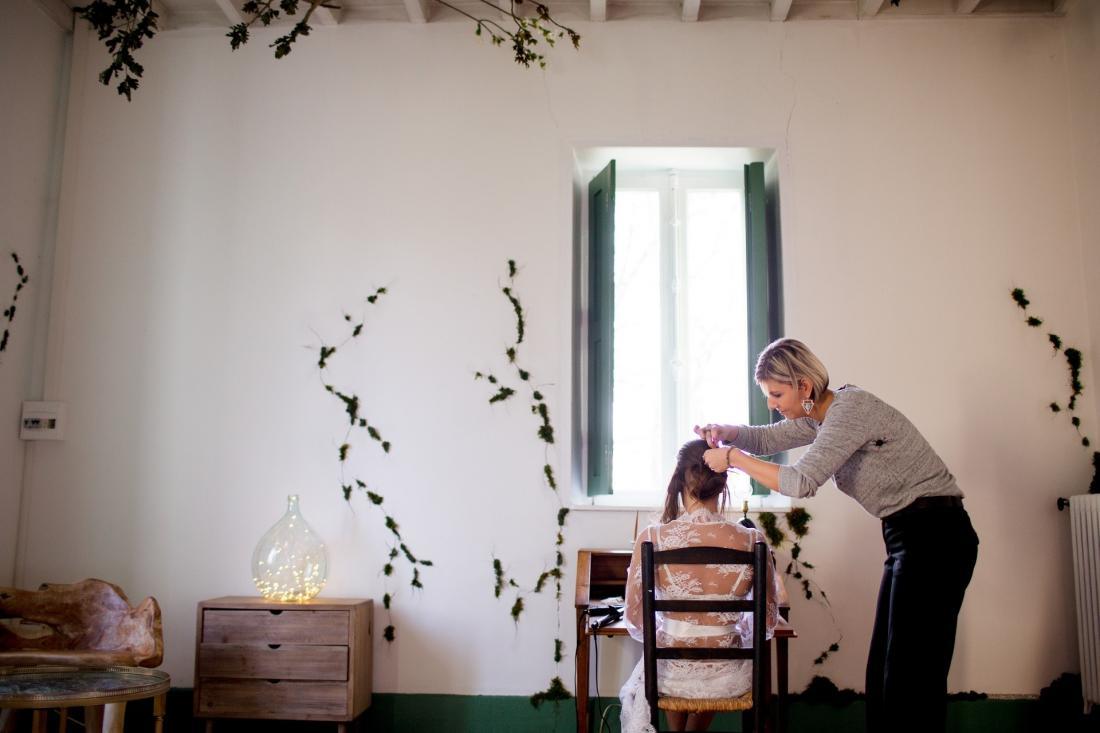 photos de préparation de la mariée le jour du mariage