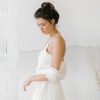 étole en soie pour la mariée
