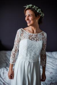 robe de mariée 2 pièces