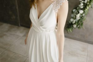 Robe de mariée cache coeur.