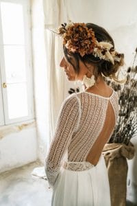 Robe de mariée conçue de manière écologique