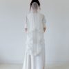 voile mariage en dentelle de calais bio