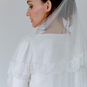 voile de mariée en dentelle de calais