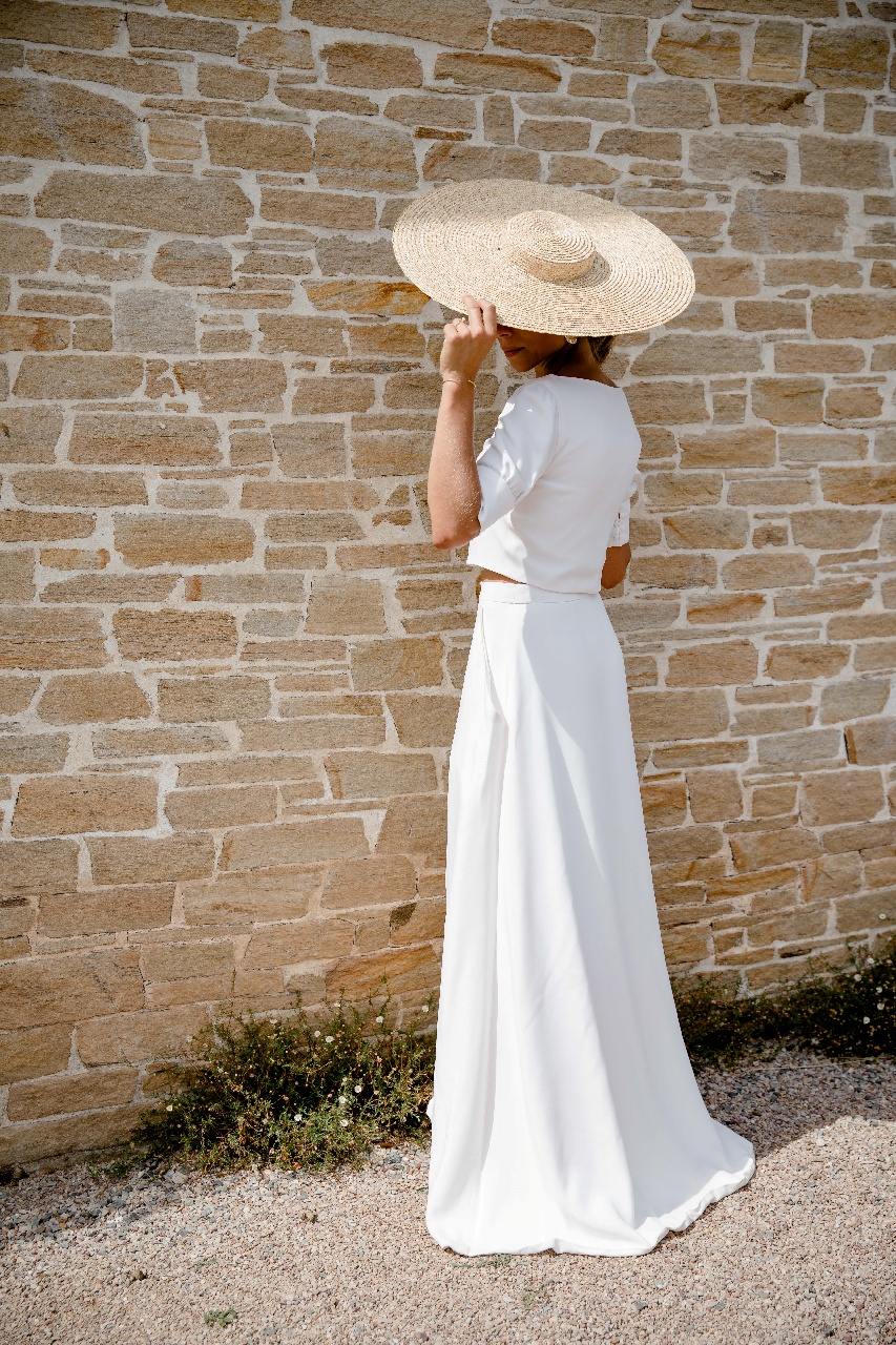 robe de mariée ensemble jupe chemisier